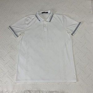 Ralph Lauren Polo Shirt Mens Large Lightweight Short Sleeve White Golf RLX